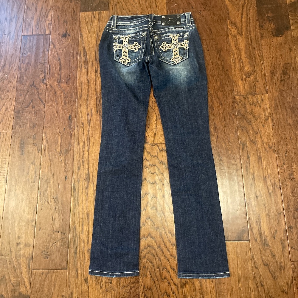 Miss Me Dark Blue Denim Jeans